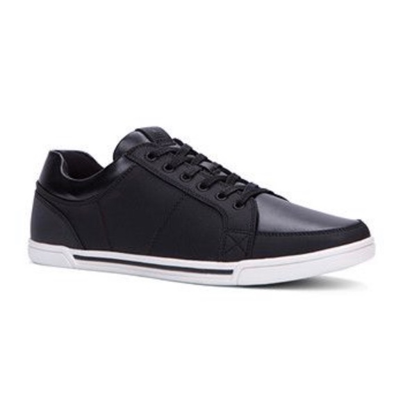 Aldo Other - Black Leather Sneakers by Aldo